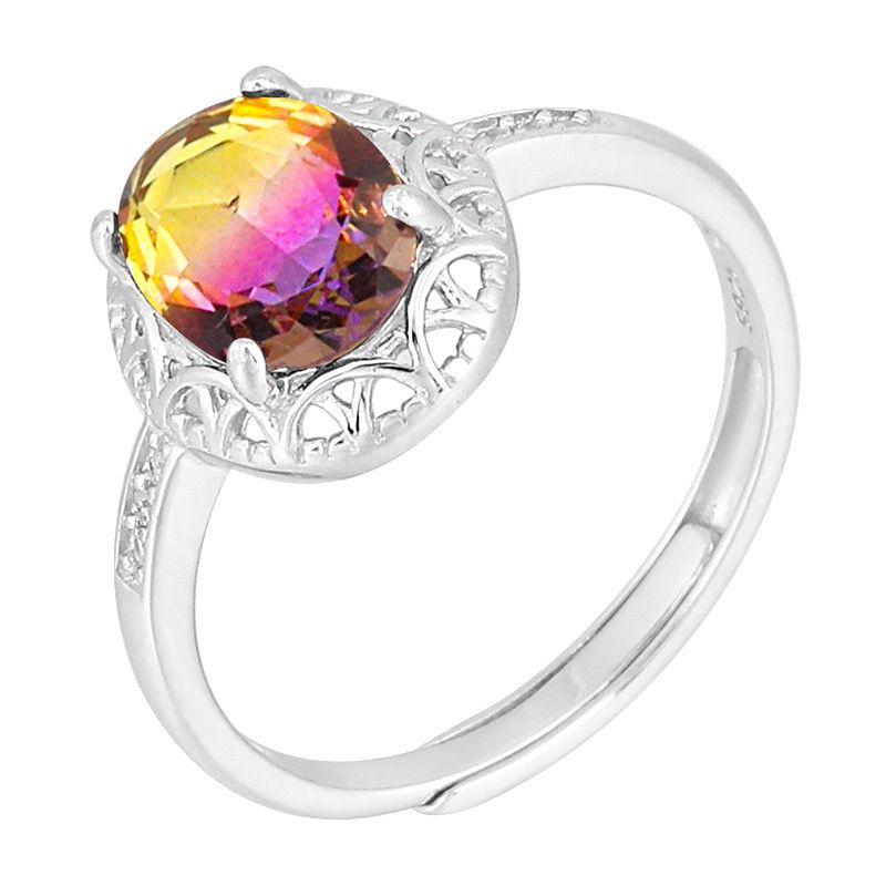 S925 sterling silver gem ring SSG558-SSG572