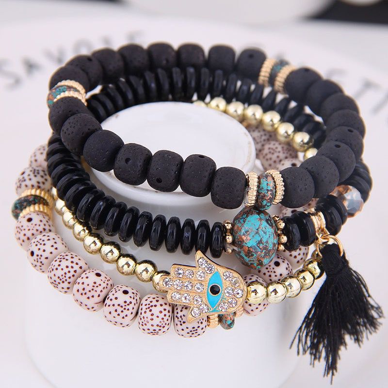 Boho wraps stone bracelet B045-B060