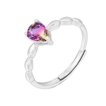 S925 sterling silver gem ring SSG125-SSG133