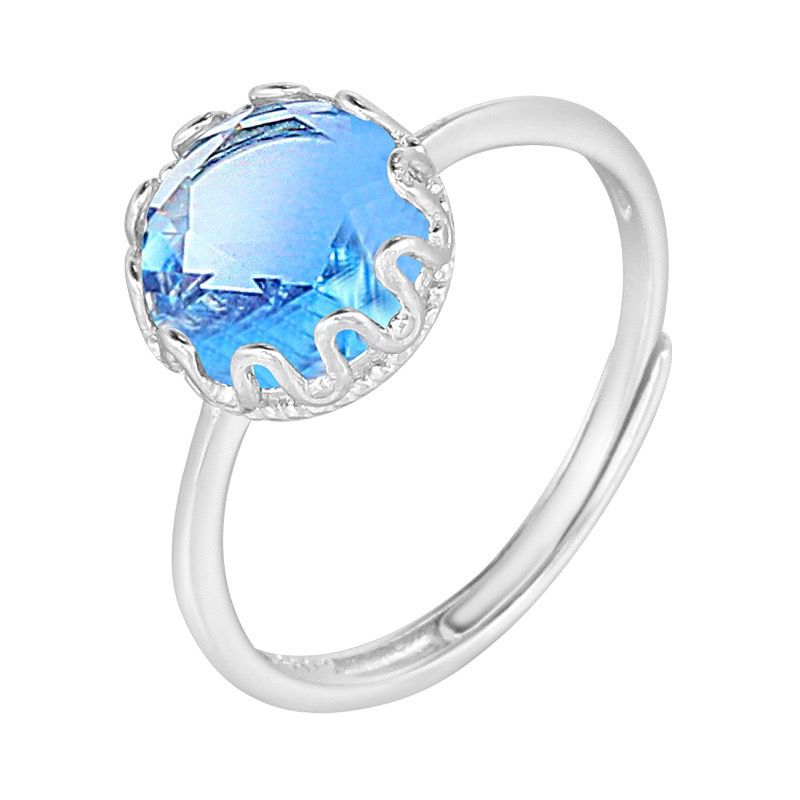 S925 sterling silver gem ring SSG288-SSG303