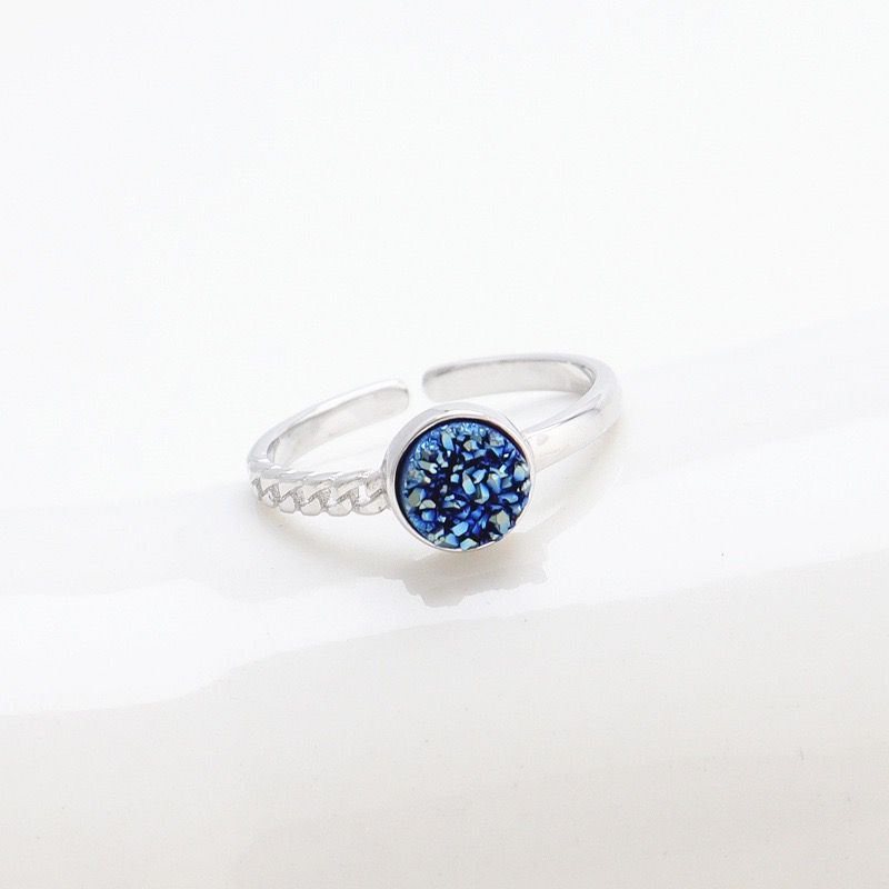 S925 sterling silver gem ring SSG285-SSG287