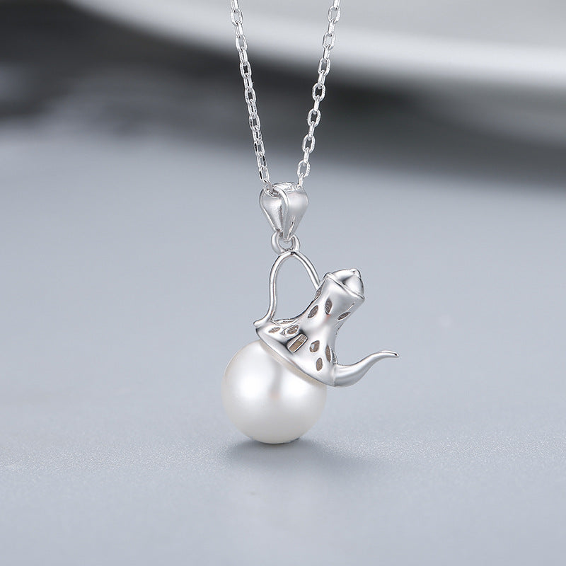 S925 sterling silver pearl pendant setting (default no pearl) wsp073-081