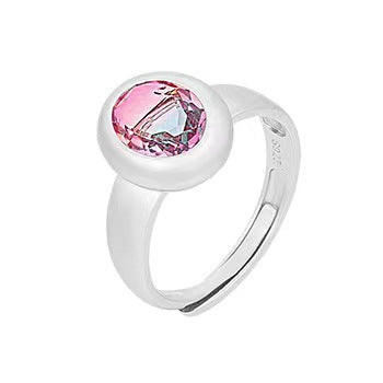 S925 sterling silver gem ring SSG706-709