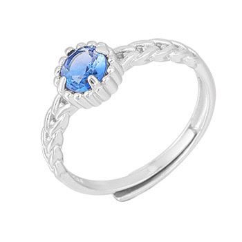 S925 sterling silver gem ring SSG369-SSG380