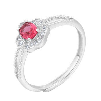 S925 sterling silver gem ring SSG015-SSG030