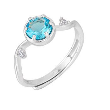 S925 sterling silver gem ring SSG369-SSG380