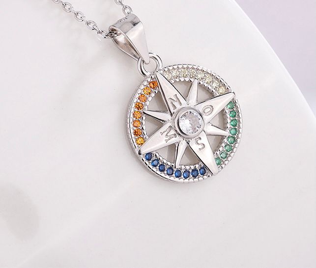 sterling silver S925 gem pendant #SP043-SP051