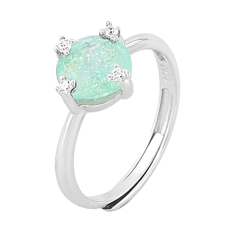 S925 sterling silver gem ring SSG288-SSG303