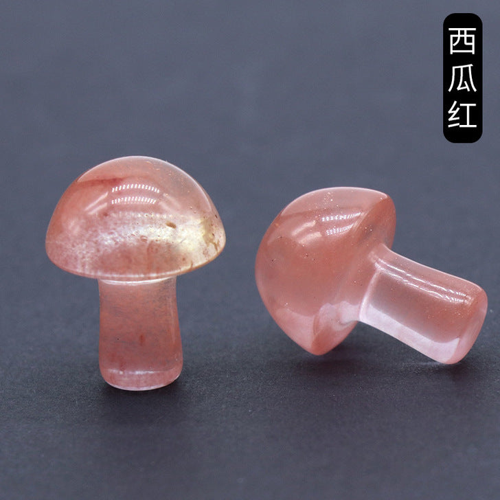 2cm mini mushroom crystal decorations