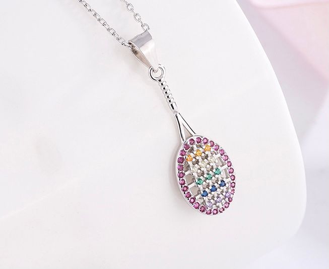 sterling silver S925 gem pendant #SP034-SP042