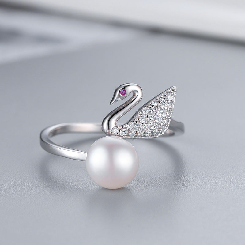 S925 sterling silver ring setting (default no pearl) wsr073-081