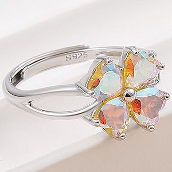 S925 sterling silver gem ring SSG431-SSG439