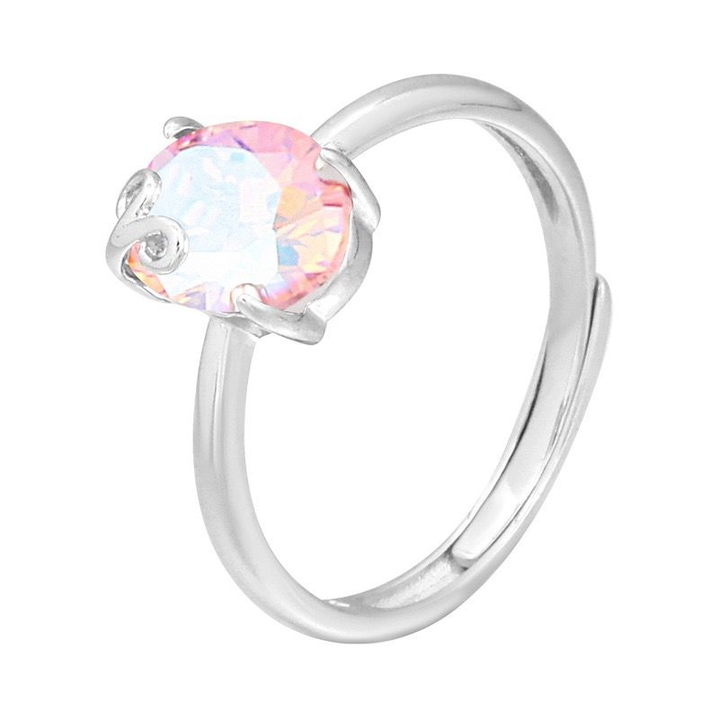 S925 sterling silver gem ring SSG205-SSG218