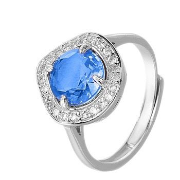 S925 sterling silver gem ring SSG733-SSG735