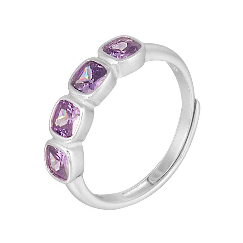 S925 sterling silver gem ring SSG650-SSG651