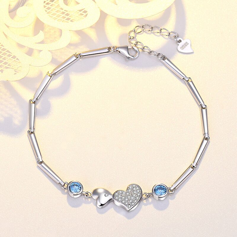 sterling silver S925 gem bracelet #GB0118-GB124