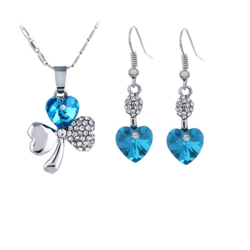 fashion   necklace and earrings set #JS020-JS024