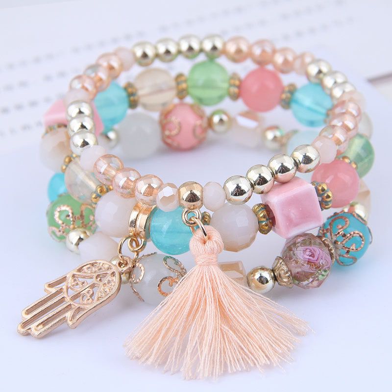 Boho wraps stone bracelet B045-B060