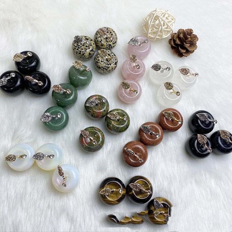 Natural Crystal Apple Ornaments