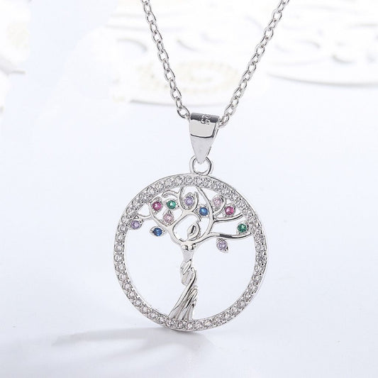 sterling silver S925 gem pendant #SP078-SP083