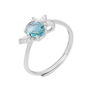 S925 sterling silver gem ring SSG001-SSG014