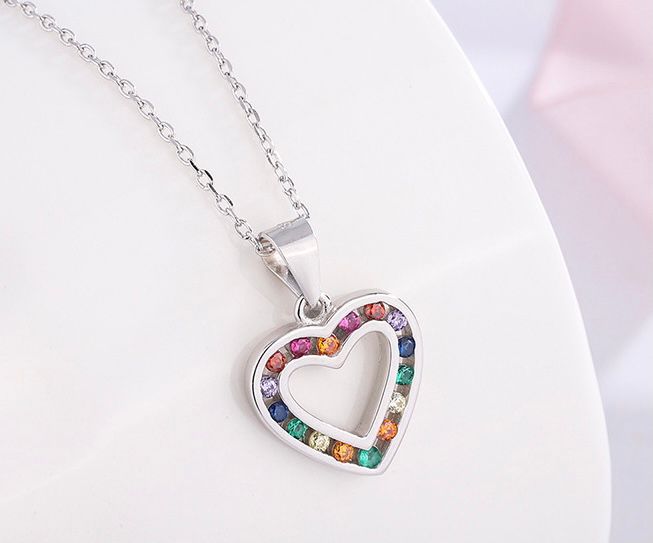 sterling silver S925 gem pendant #SP043-SP051