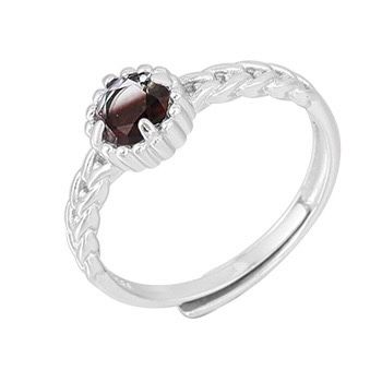 S925 sterling silver gem ring SSG369-SSG380