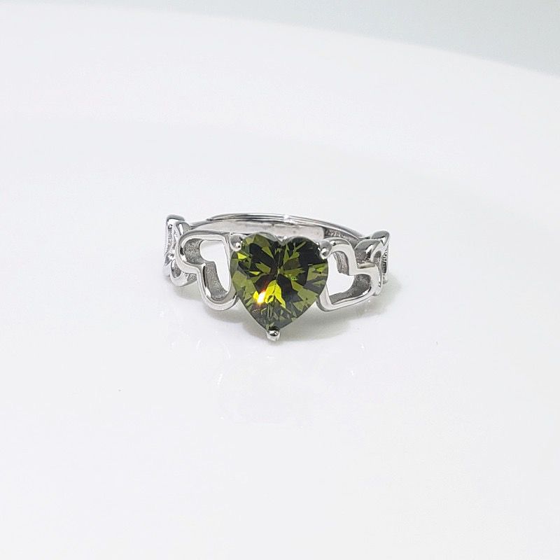 S925 sterling silver gem ring SSG625-SSG626