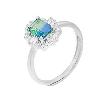 S925 sterling silver gem ring SSG631-SSG645