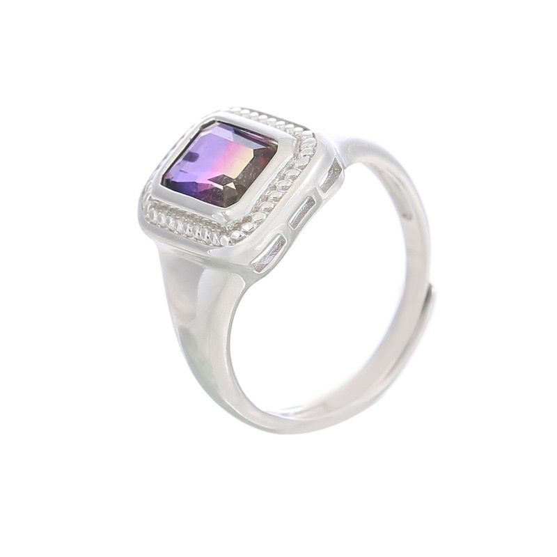 S925 sterling silver gem ring SSG794-SSG795