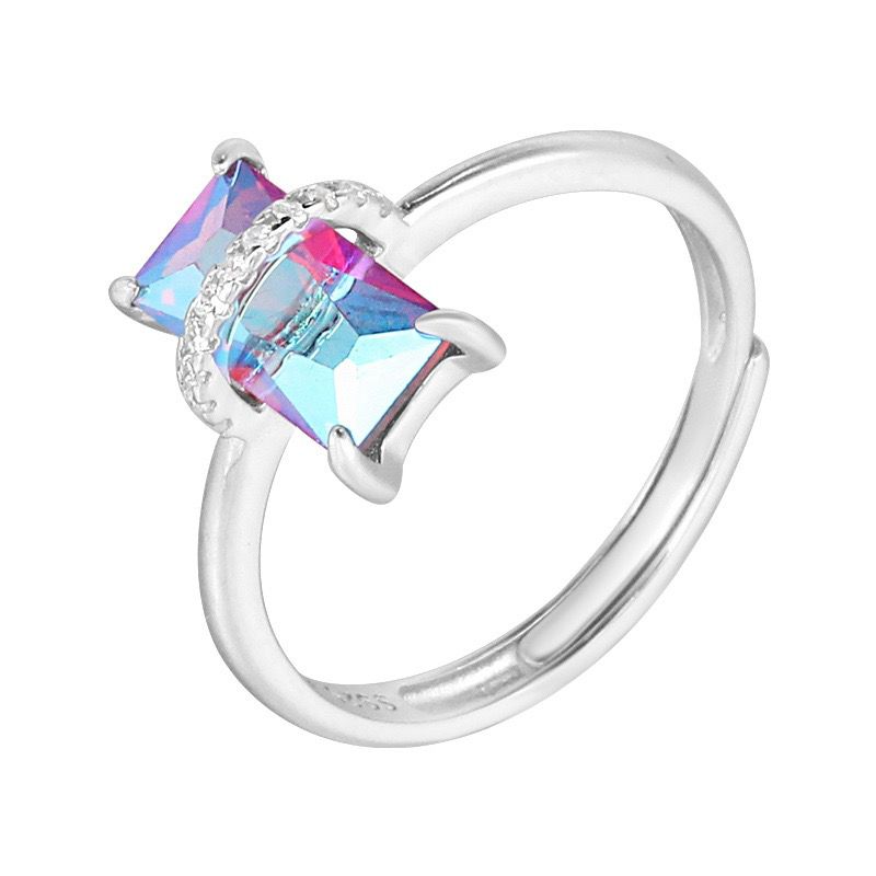 S925 sterling silver gem ring SSG492-SSG497