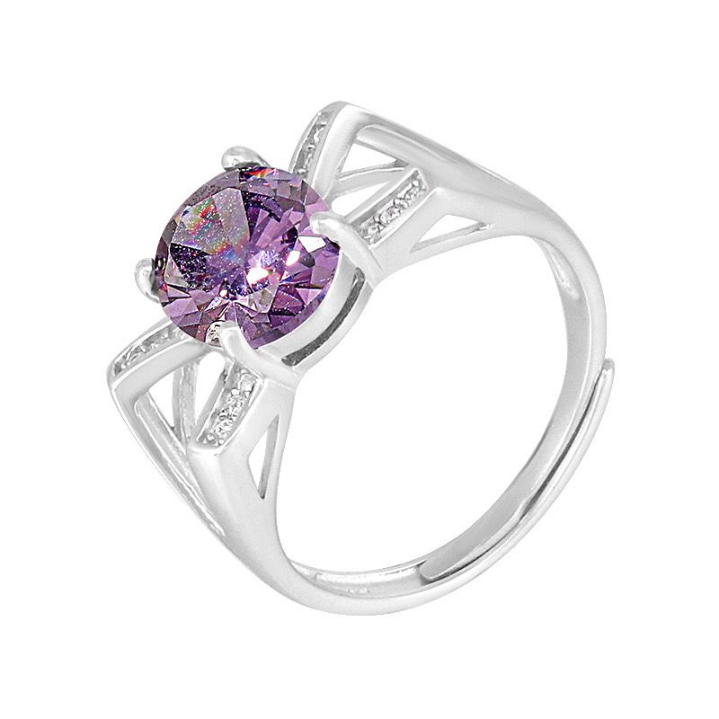 S925 sterling silver gem ring SSG603-SSG618