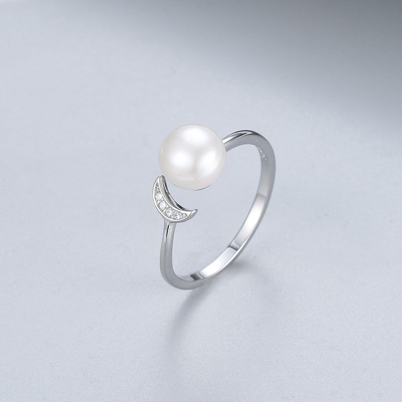 S925 sterling silver ring setting (default no pearl) wsr001-009