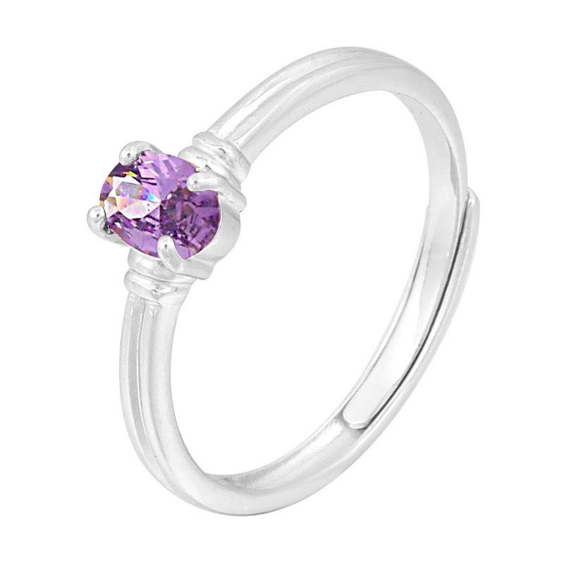 S925 sterling silver gem ring SSG355-SSG368