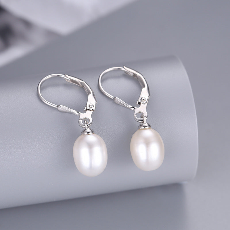 S925 sterling silver earring  setting (default no pearl) wse028-036