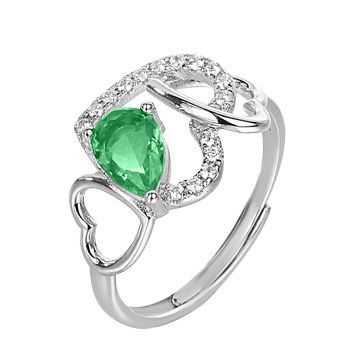 S925 sterling silver gem ring SSG682-SSG683