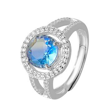 S925 sterling silver gem ring SSG789-SSG791