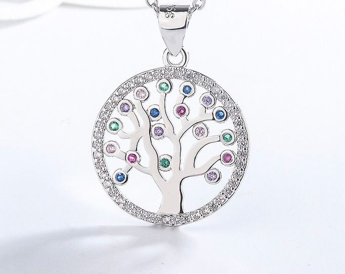 sterling silver S925 gem pendant #SP078-SP083