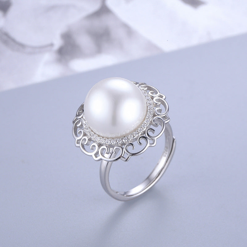 S925 sterling silver ring setting (default no pearl) wsr136-144