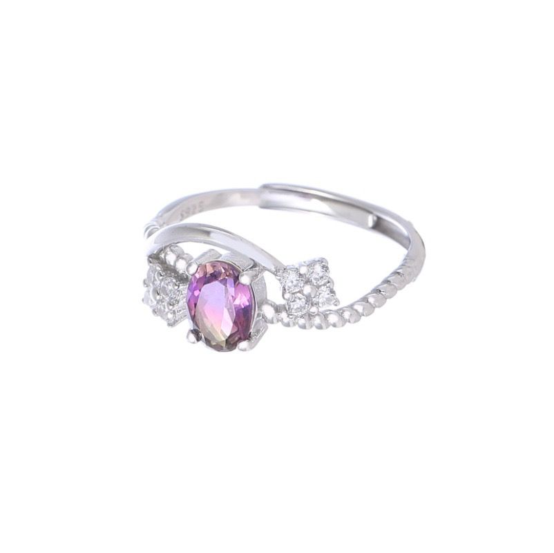 S925 sterling silver gem ring SSG623-SSG624