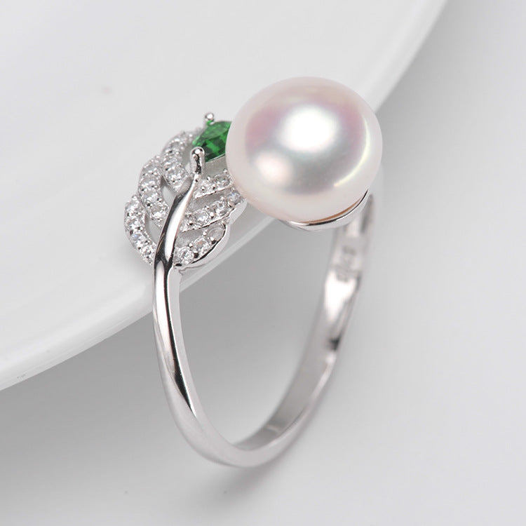 S925 sterling silver ring setting (default no pearl) wsr127-135