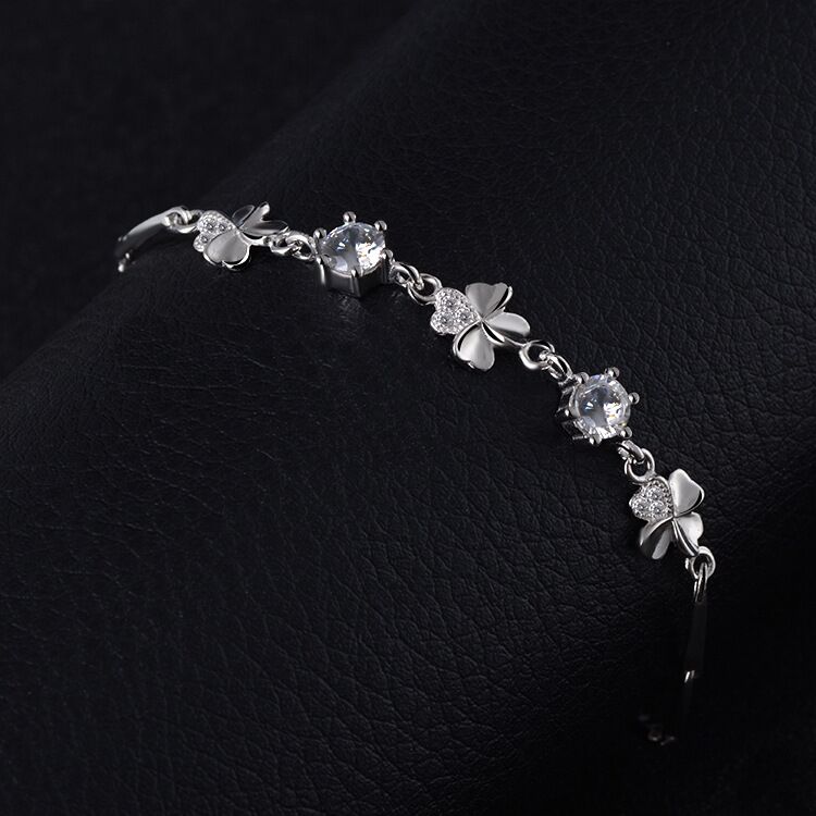 sterling silver S925 gem bracelet #GB0100-GB108