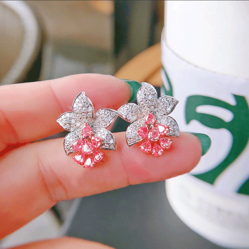 fashion Rhinestone gem earrings #E061-E064