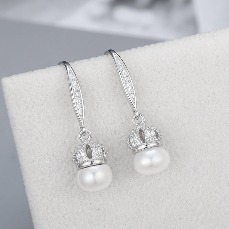 S925 sterling silver earring setting (default no pearl) wse181-189