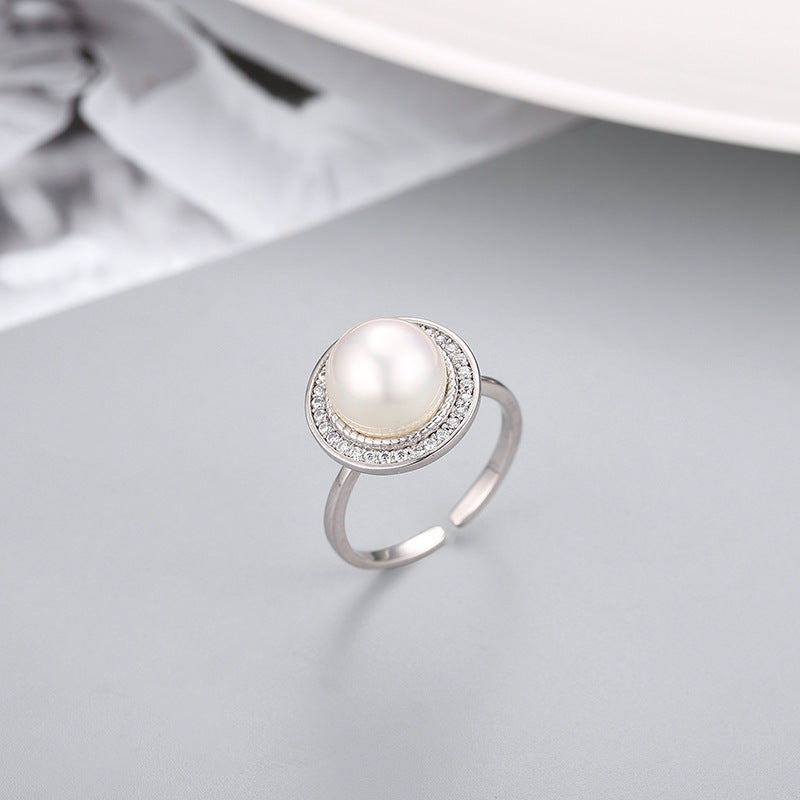 S925 sterling silver ring setting (default no pearl) wsr118-126