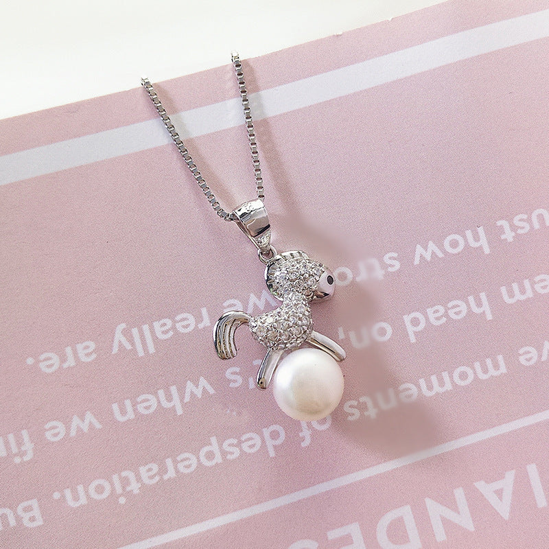 S925 sterling silver pearl pendant setting (default no pearl) wsp163-171