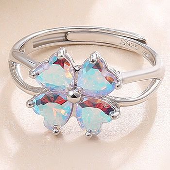 S925 sterling silver gem ring SSG431-SSG439