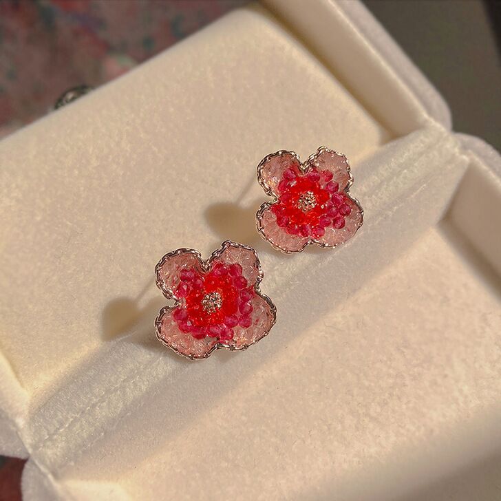 Flowers stud earrings E130-138