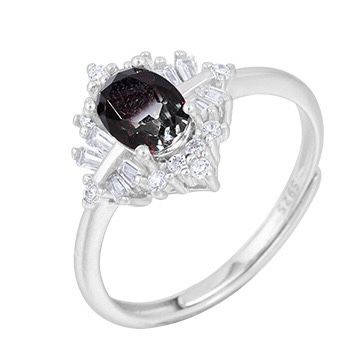 S925 sterling silver gem ring SSG477-SSG491