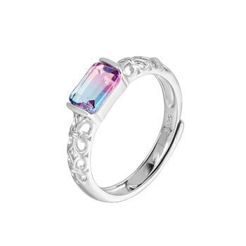 S925 sterling silver gem ring SSG600-SSG602